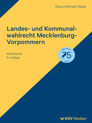 cover image of Landes- und Kommunalwahlrecht Mecklenburg-Vorpommern